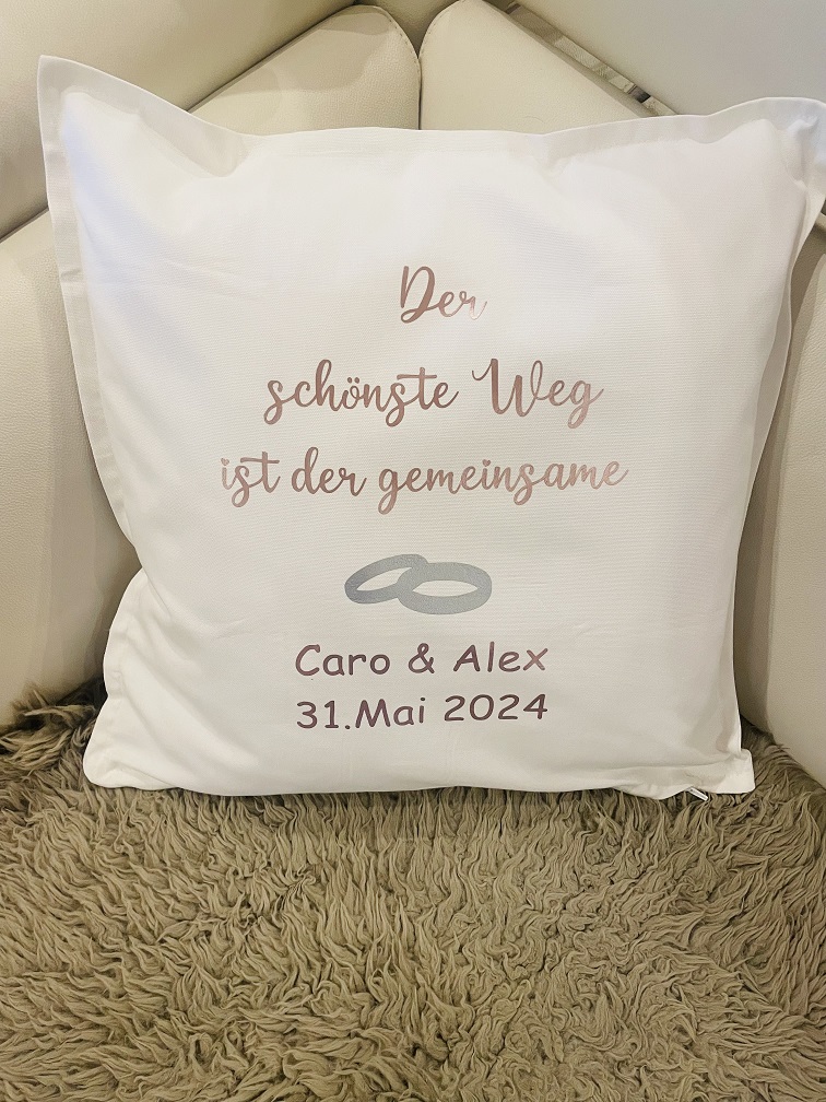 Hochzeitskissen, ein individuelles Geschenk