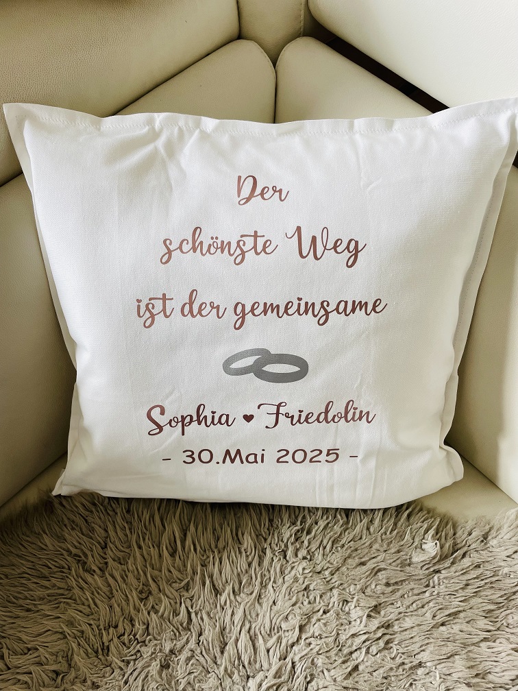 Hochzeitskissen, persönlich und individuell