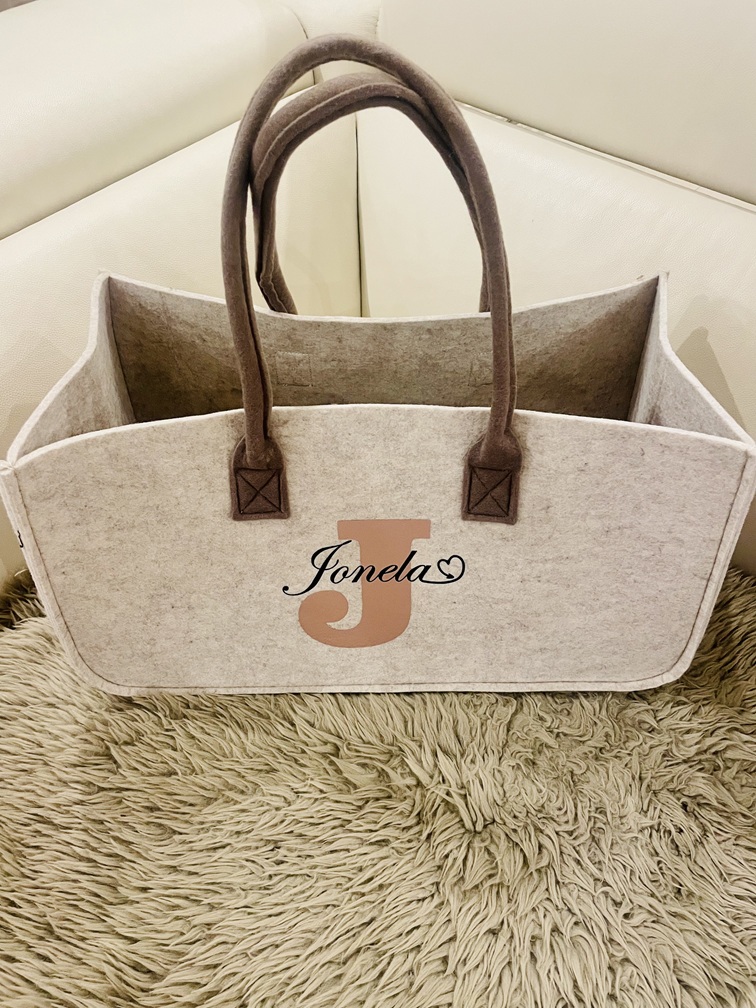 Helle Filz-Tasche personalisiert & individuell erstellt