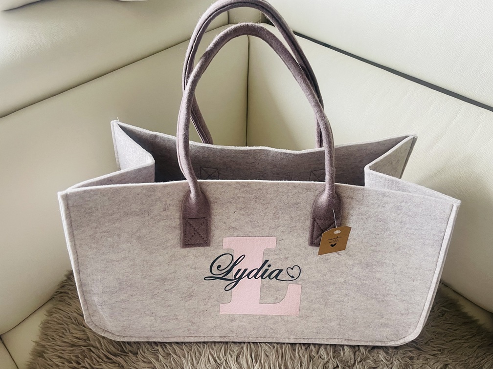Helle Filz-Tasche personalisiert & individuell erstellt